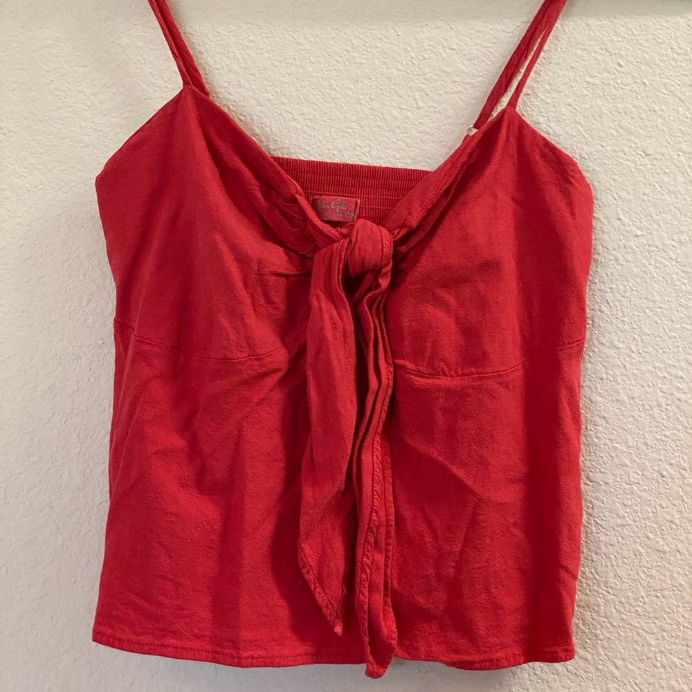 Red tank top
